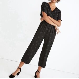 Madewell Black Polka Dot Jumpsuit